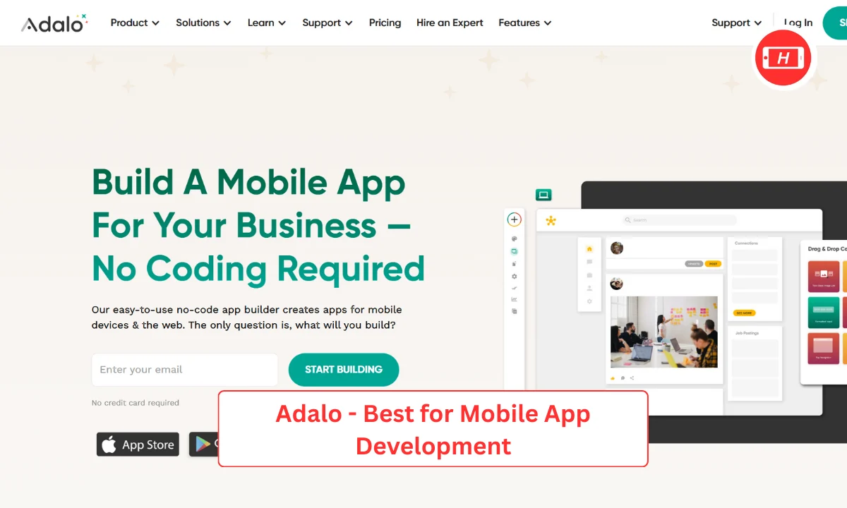 Adalo - Best for Mobile App Development