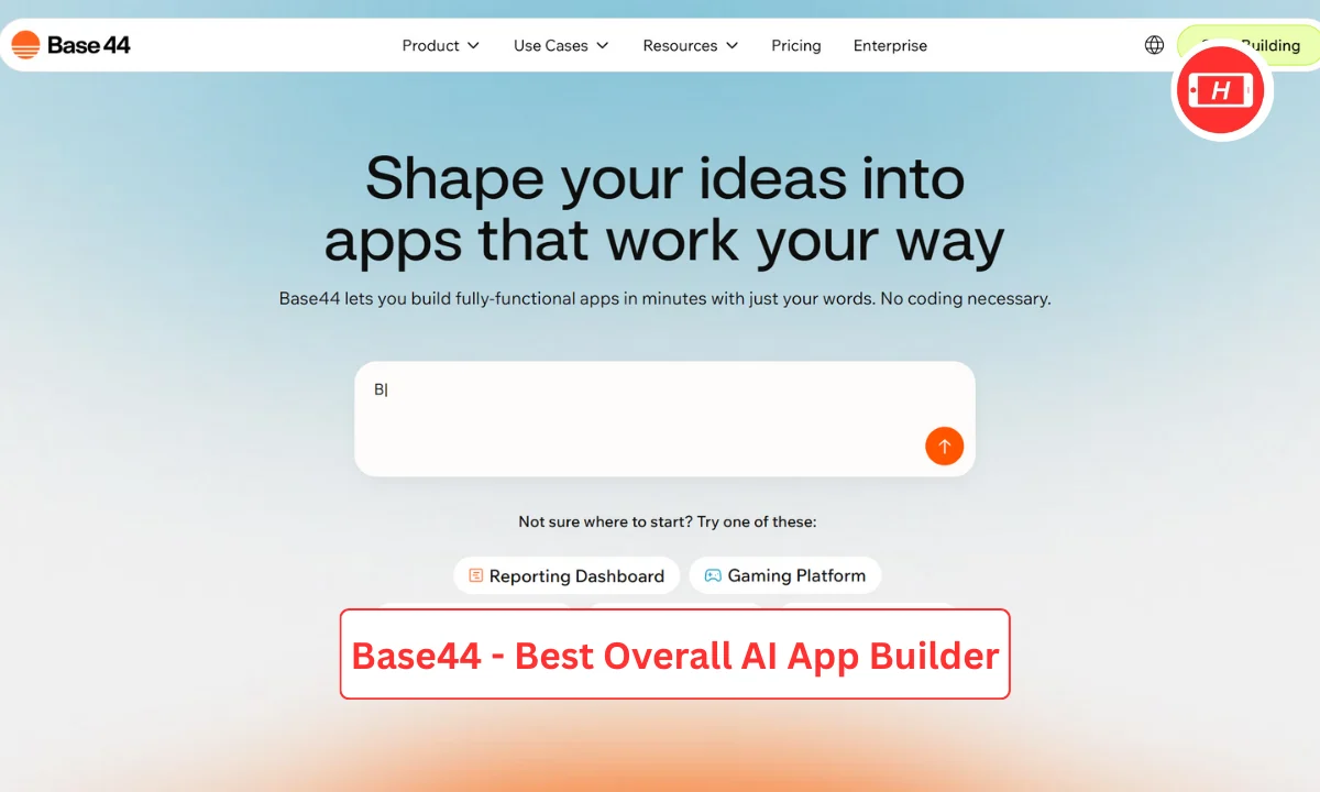 Base44 - Best Overall AI App Builder