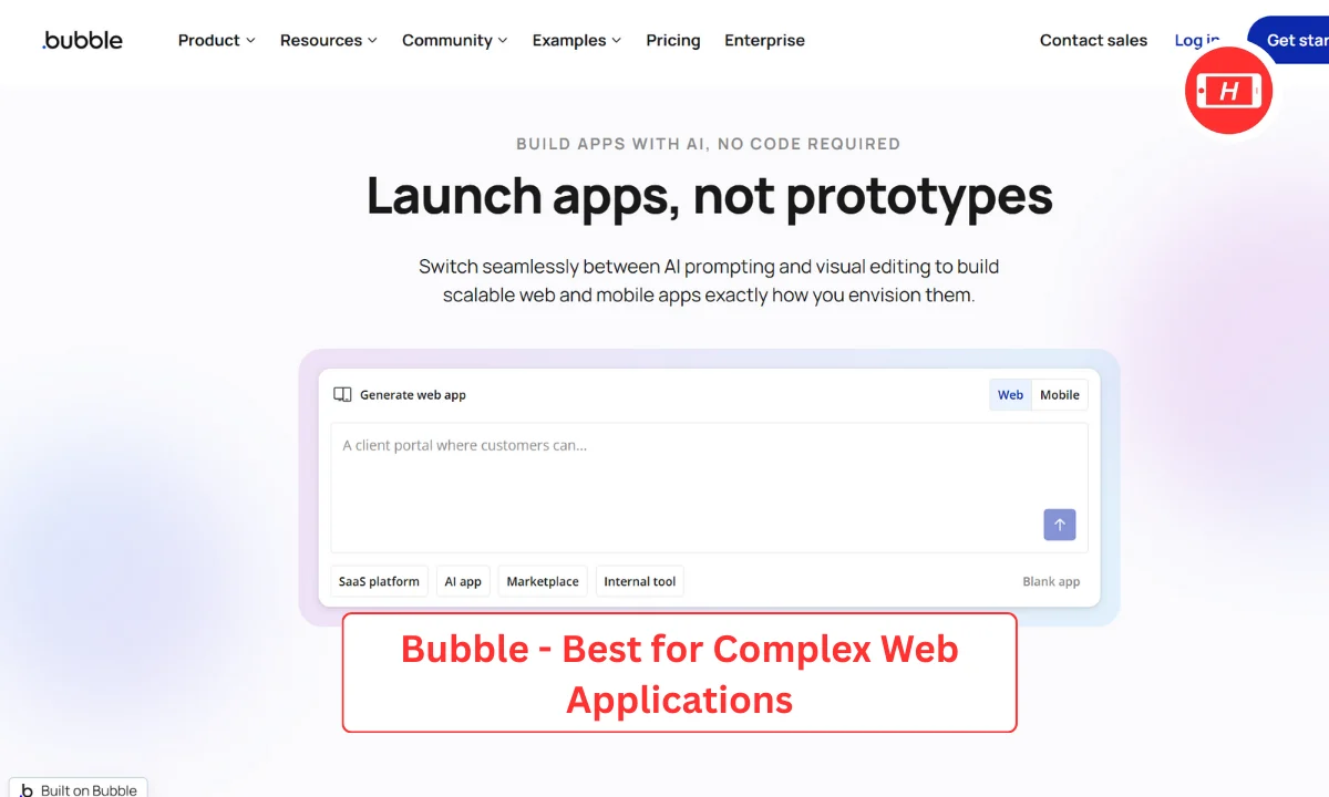Bubble - Best for Complex Web Applications