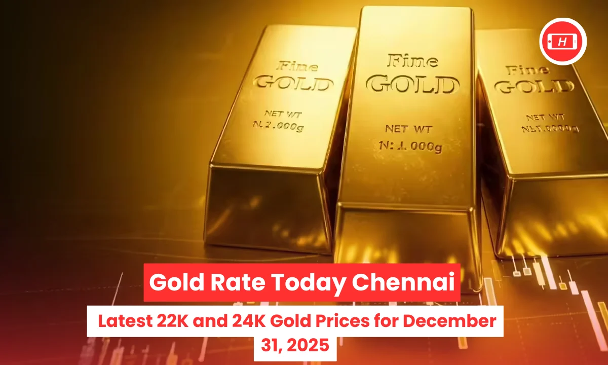 Gold Rate Today Chennai: Latest 22K and 24K Gold Prices for December 31, 2025
