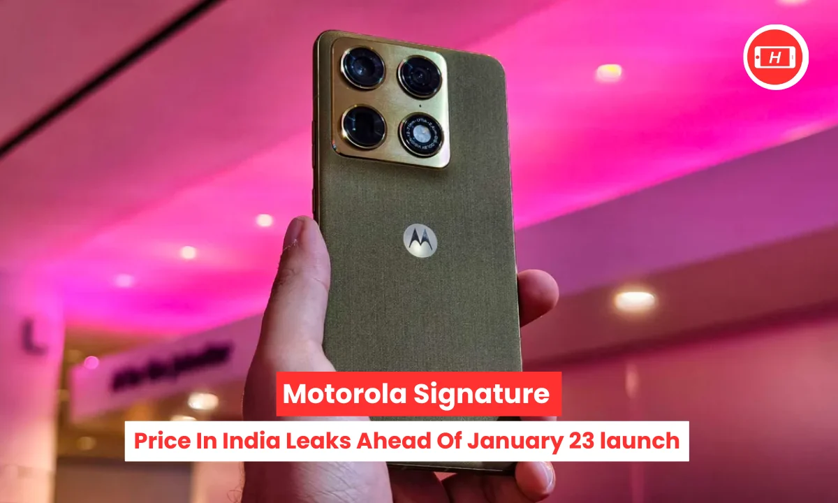 Motorola Signature Price In India Leaks Ahead Of January 23 launch