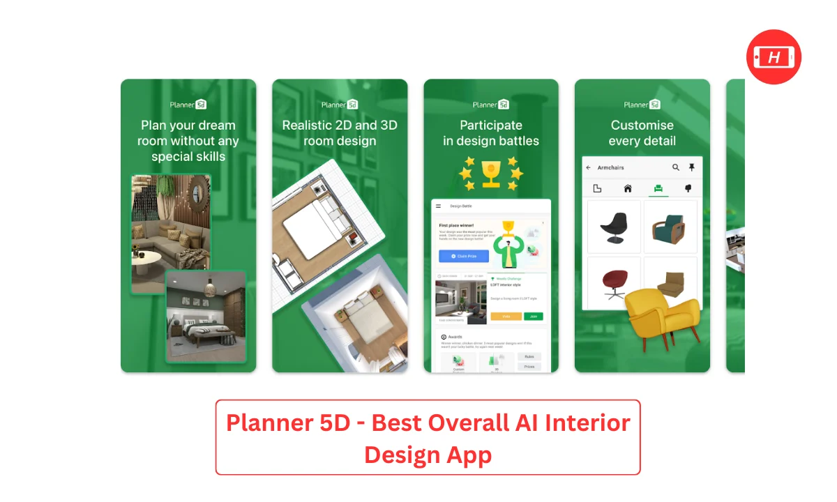 Planner 5D - Best Overall AI Interior Design App
