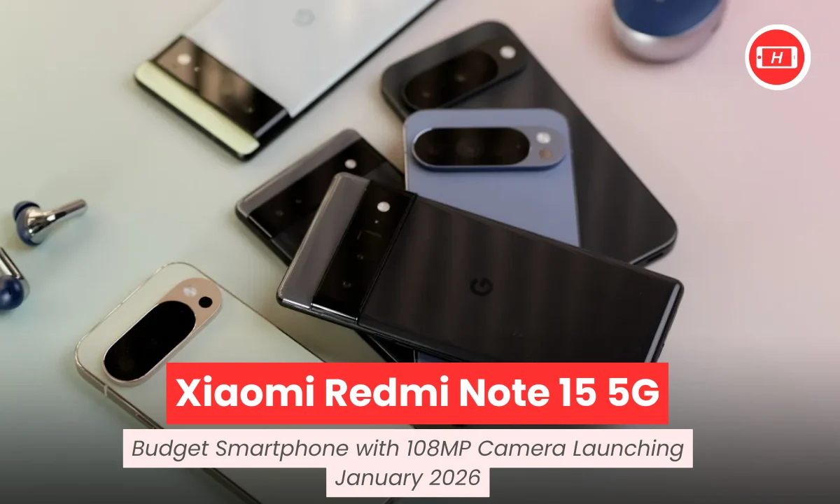 Xiaomi Redmi Note 15 5G Budget Smartphone with 108MP Camera Launching January 2026