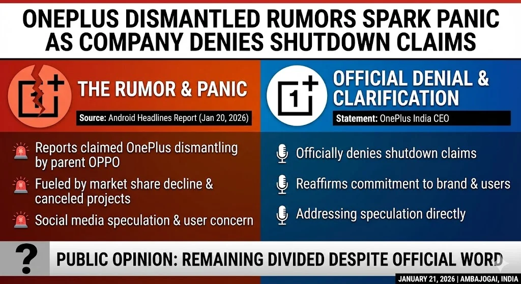 OnePlus Dismantled Rumors Spark Panic As Company Denies Shutdown Claims